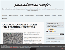 Tablet Screenshot of pasosdelmetodocientifico.com